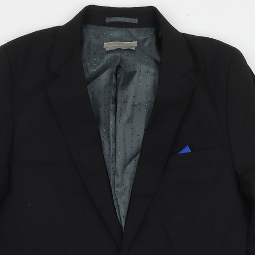 John Lewis Womens Black Jacket Blazer Size 14 Button