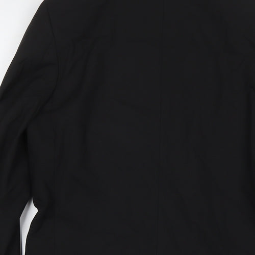 John Lewis Womens Black Jacket Blazer Size 14 Button