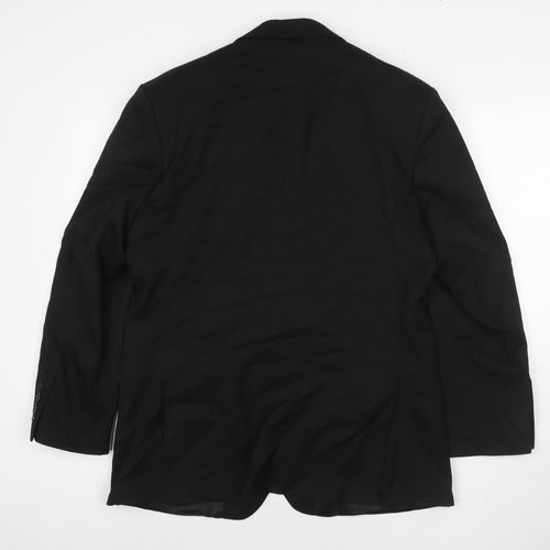 Burton Mens Black Polyester Jacket Suit Jacket Size 40 Regular