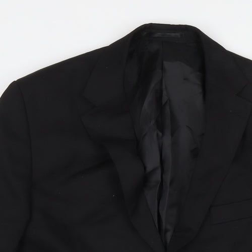 Burton Mens Black Polyester Jacket Suit Jacket Size 40 Regular