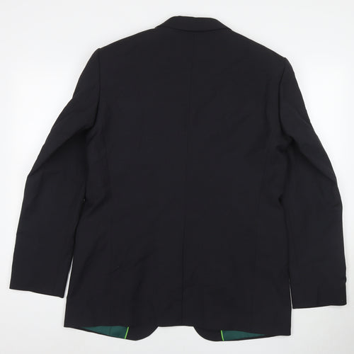 Dimensions Mens Black Polyester Jacket Suit Jacket Size 40 Regular
