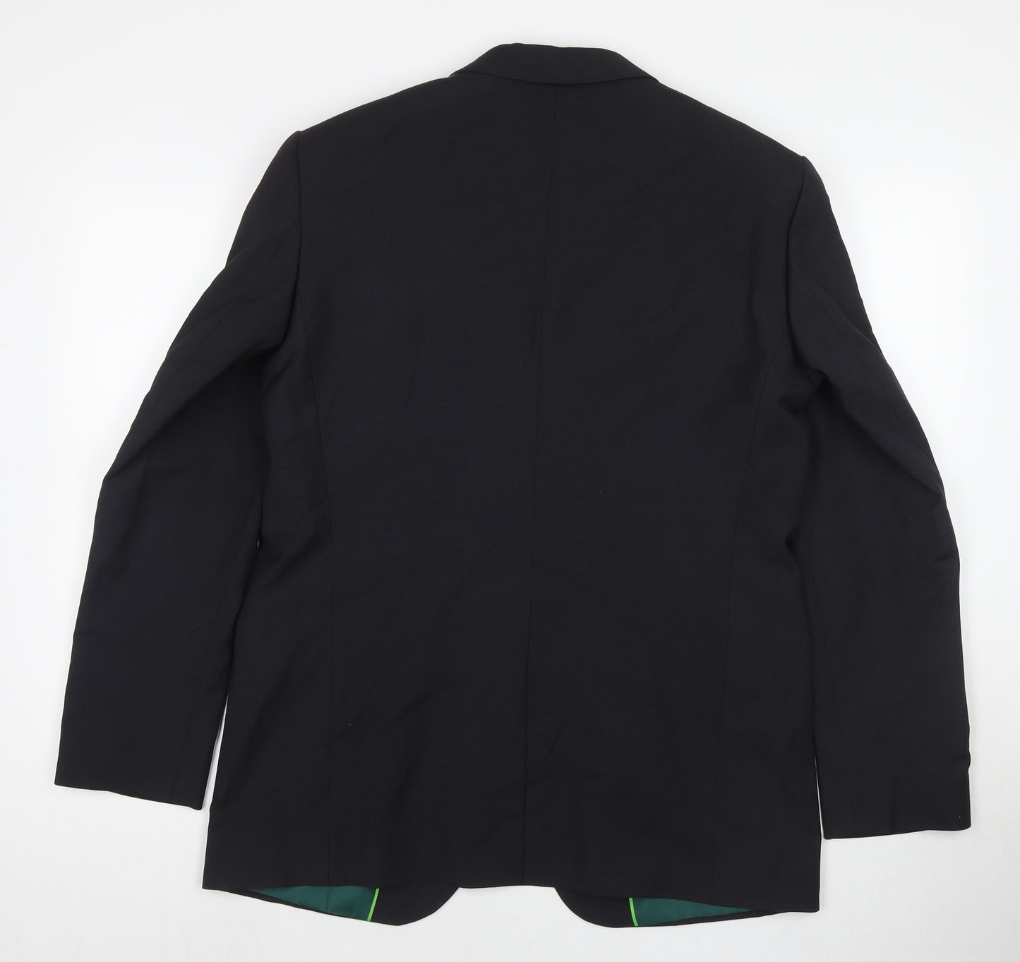 Dimensions Mens Black Polyester Jacket Suit Jacket Size 40 Regular