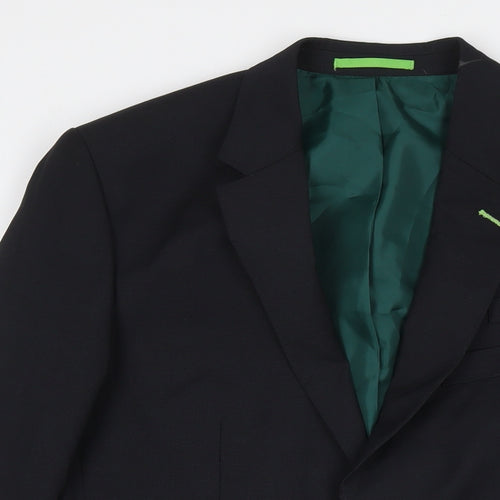 Dimensions Mens Black Polyester Jacket Suit Jacket Size 40 Regular