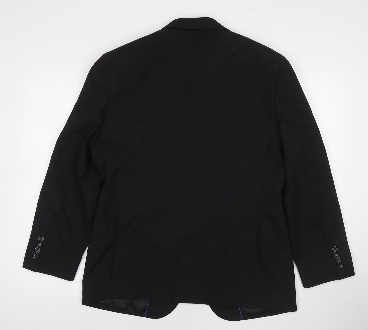 Burton Mens Black Polyester Jacket Suit Jacket Size 40 Regular