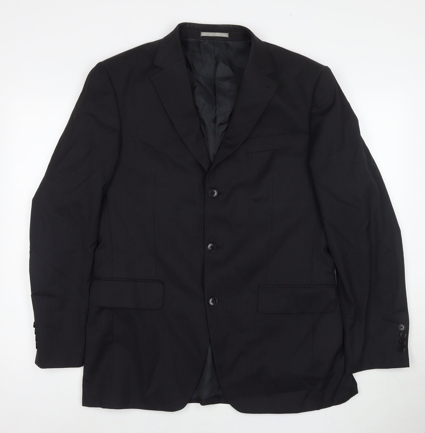 NEXT Mens Black Wool Jacket Suit Jacket Size 40 Regular
