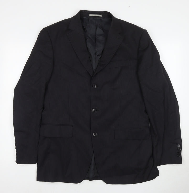 NEXT Mens Black Wool Jacket Suit Jacket Size 40 Regular