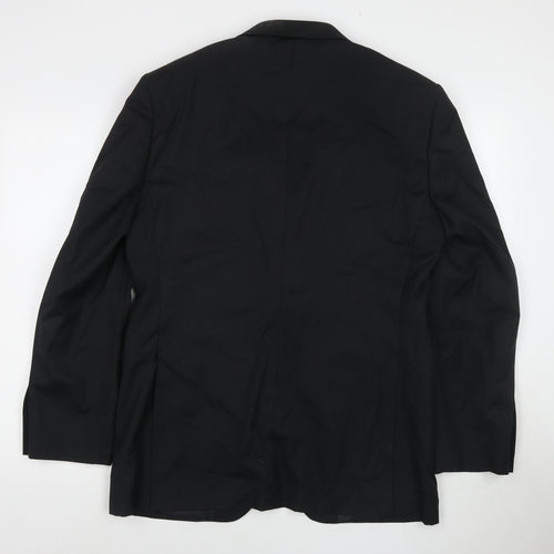 NEXT Mens Black Wool Jacket Suit Jacket Size 40 Regular