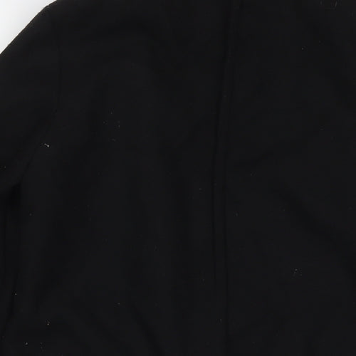 Label Lab Womens Black Bomber Jacket Coat Size 10 Zip