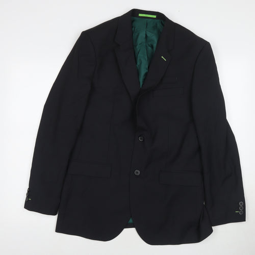 Dimensions Mens Black Polyester Jacket Suit Jacket Size 40 Regular