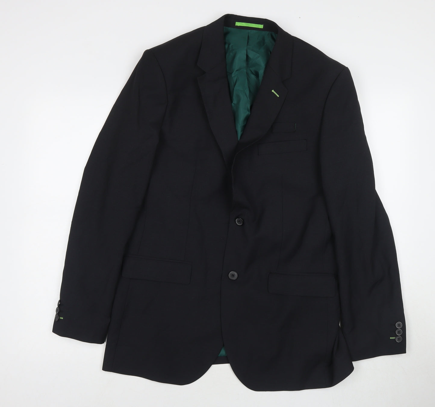 Dimensions Mens Black Polyester Jacket Suit Jacket Size 40 Regular