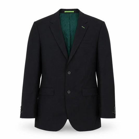 Front view of Dimensions men’s black polyester jacket suit jacket, size 40, regular