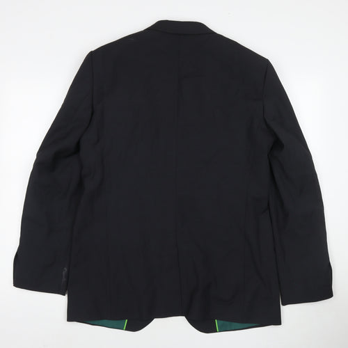 Dimensions Mens Black Polyester Jacket Suit Jacket Size 40 Regular