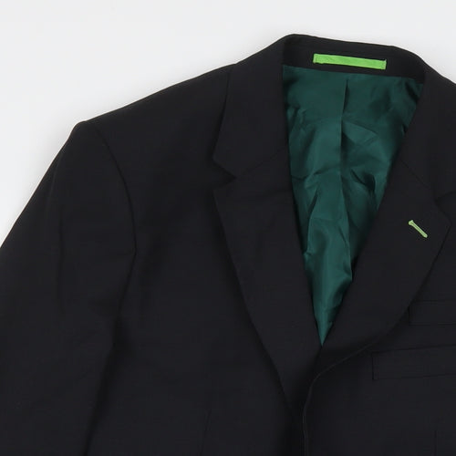 Dimensions Mens Black Polyester Jacket Suit Jacket Size 40 Regular