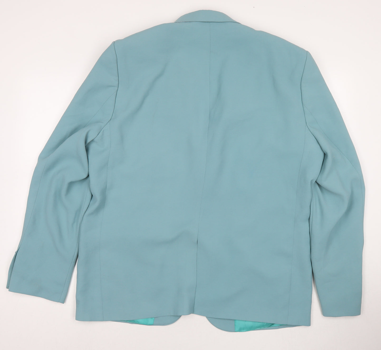 Boohoo Mens Blue Polyester Jacket Blazer Size 40 Regular