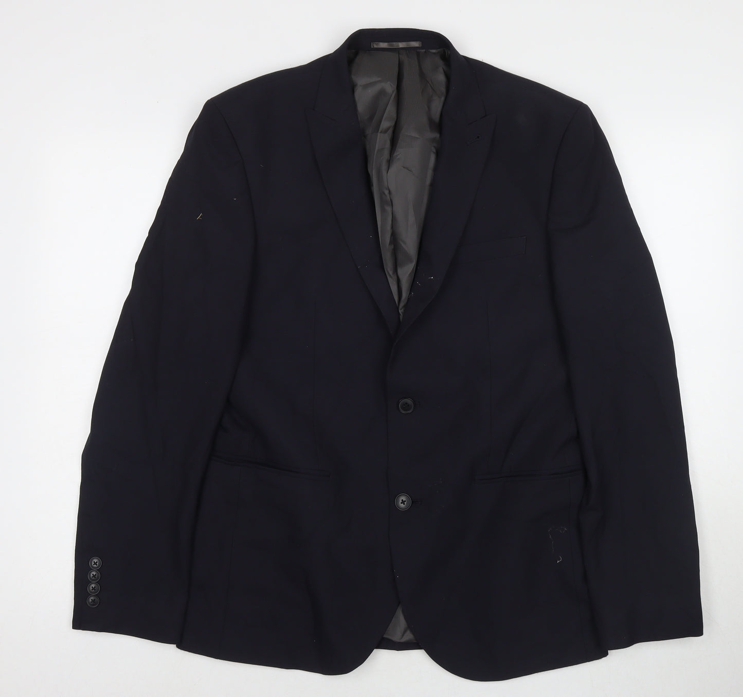 NEXT Mens Blue Polyester Jacket Suit Jacket Size 40 Regular