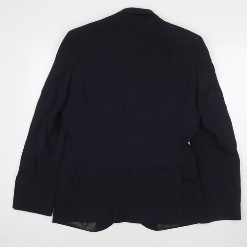 NEXT Mens Blue Polyester Jacket Suit Jacket Size 40 Regular