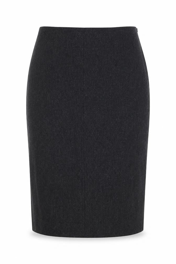 River Island Womens Grey Wool Straight & Pencil Skirt Size 12 Zip