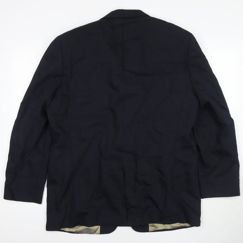 Ben Sherman Mens Blue Polyester Jacket Suit Jacket Size 42 Regular