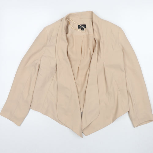 Topshop Womens Beige Jacket Blazer Size 8