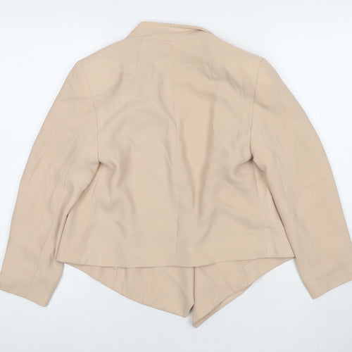Topshop Womens Beige Jacket Blazer Size 8