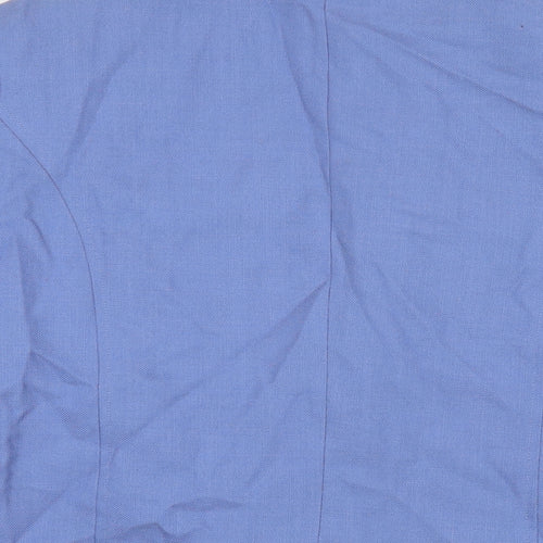 EWM Womens Blue Jacket Blazer Size 14