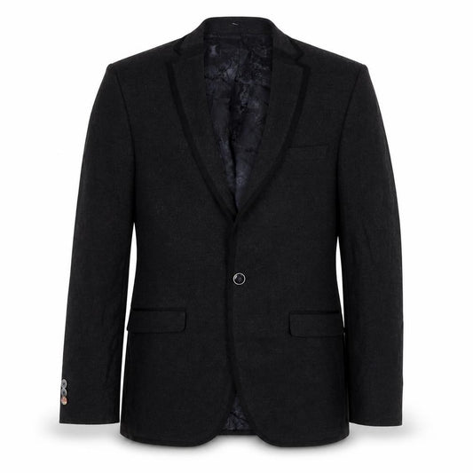 Front view of Remus Uomo men’s grey polyester jacket suit jacket, size 40, regular