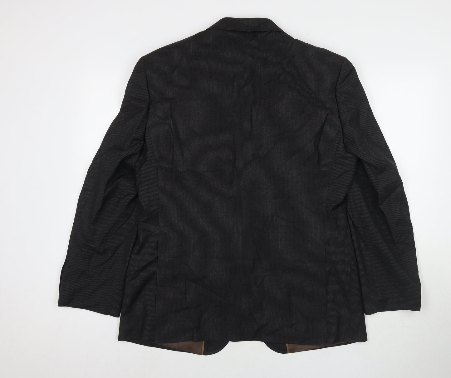 Marks and Spencer Mens Black Polyester Jacket Suit Jacket Size 40 Regular