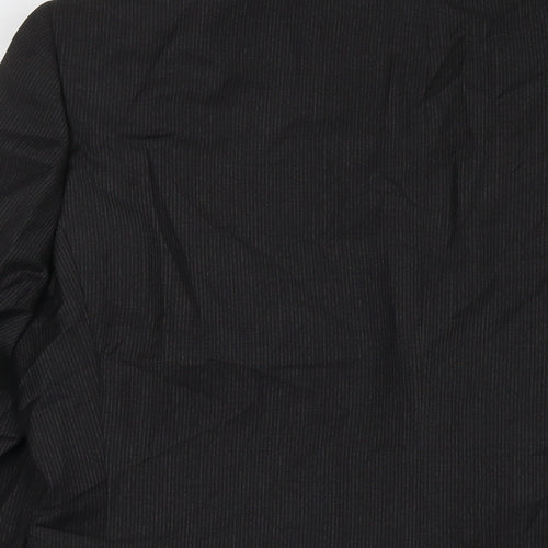 Marks and Spencer Mens Black Polyester Jacket Suit Jacket Size 40 Regular