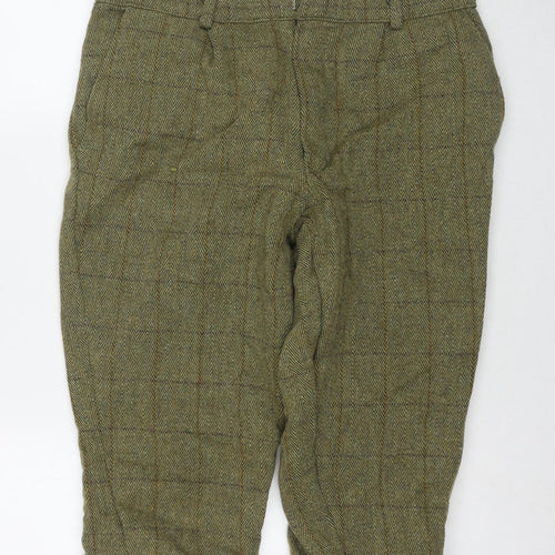 Green Belt Mens Green Wool Chino Shorts Size 34 in L10 in Regular Zip