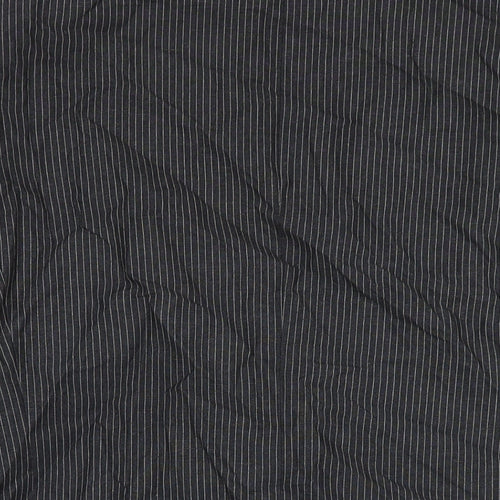 Autograph Mens Grey Striped Wool Jacket Suit Jacket Size 46 Regular