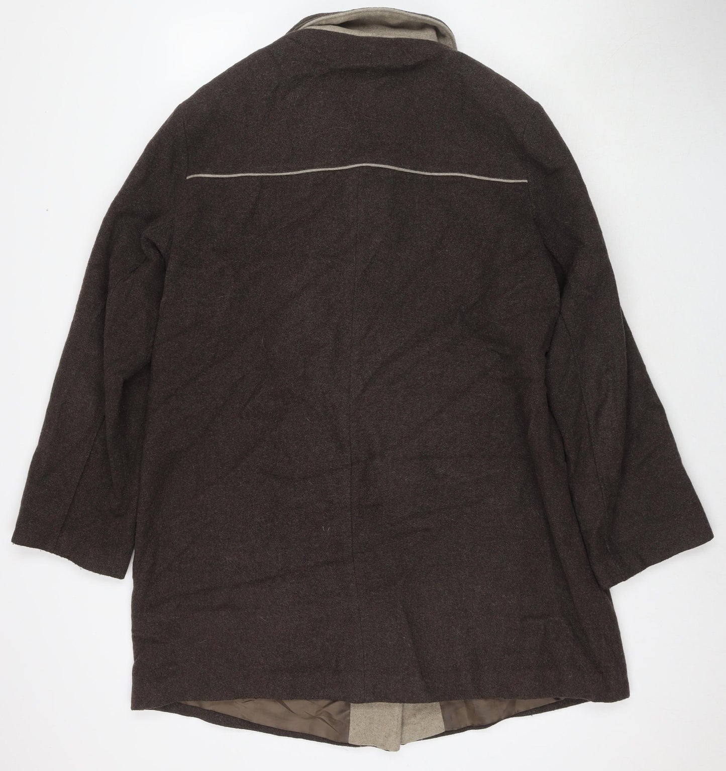 BHS Womens Brown Overcoat Coat Size 18 Toggle