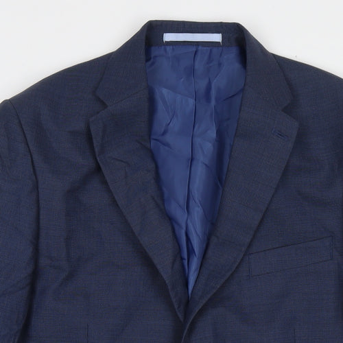 Marks and Spencer Mens Blue Wool Jacket Suit Jacket Size 40 Regular