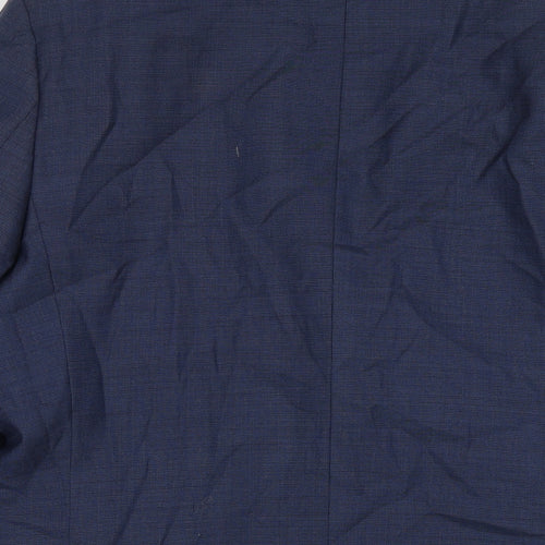 Marks and Spencer Mens Blue Wool Jacket Suit Jacket Size 40 Regular