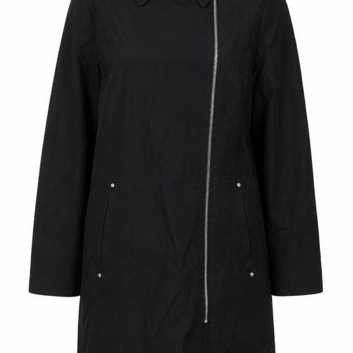 Debenhams Womens Black Trench Coat Coat Size 14 Zip