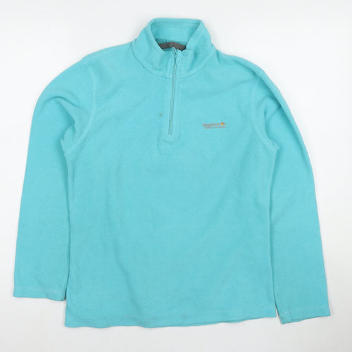 Regatta Womens Blue Polyester Pullover Hoodie Size 10 Zip
