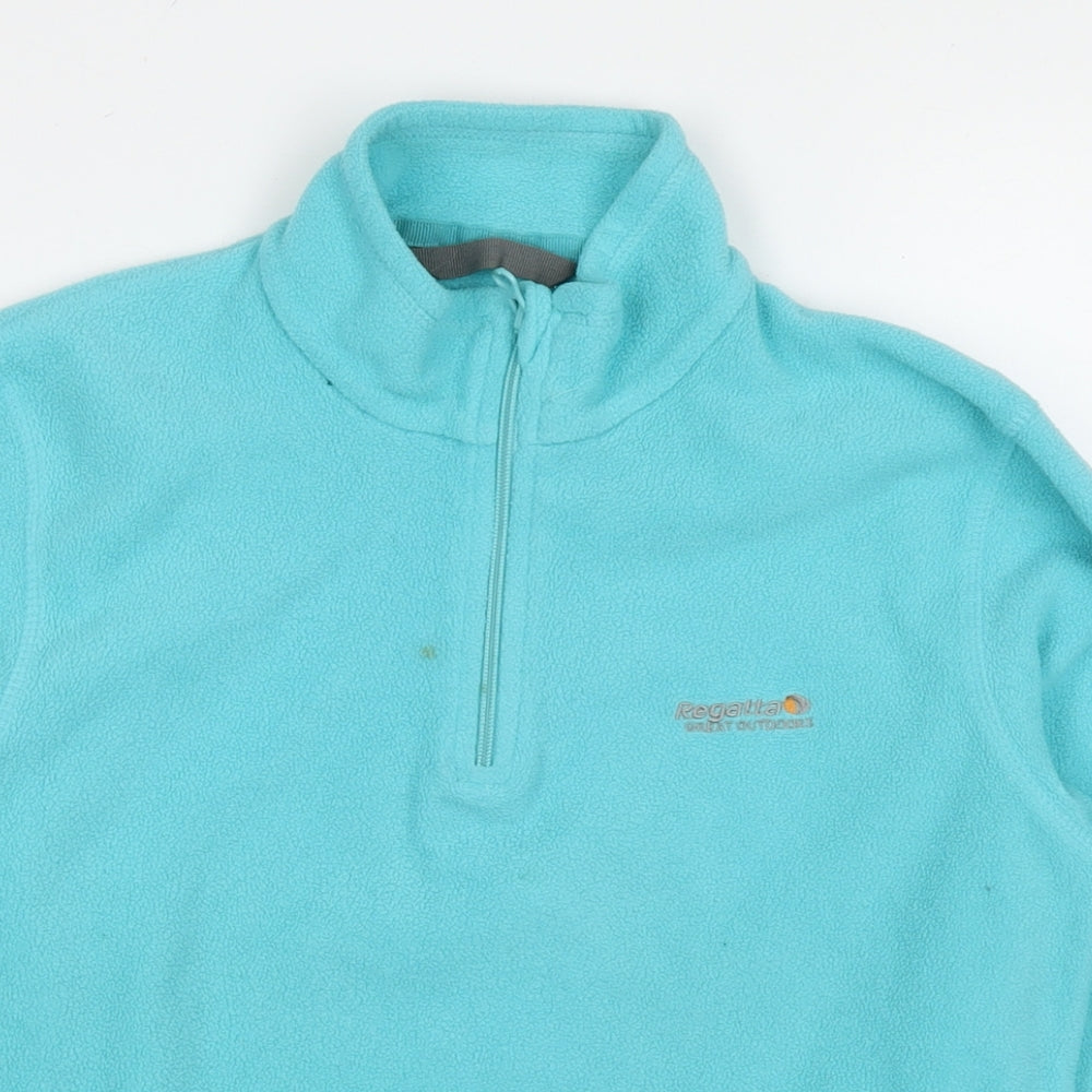 Regatta Womens Blue Polyester Pullover Hoodie Size 10 Zip