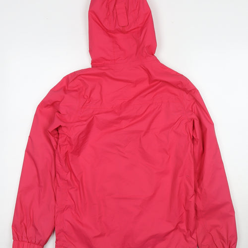 Mountain Warehouse Girls Pink Rain Coat Jacket Size 13 Years Zip