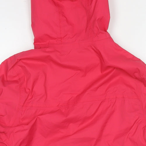 Mountain Warehouse Girls Pink Rain Coat Jacket Size 13 Years Zip