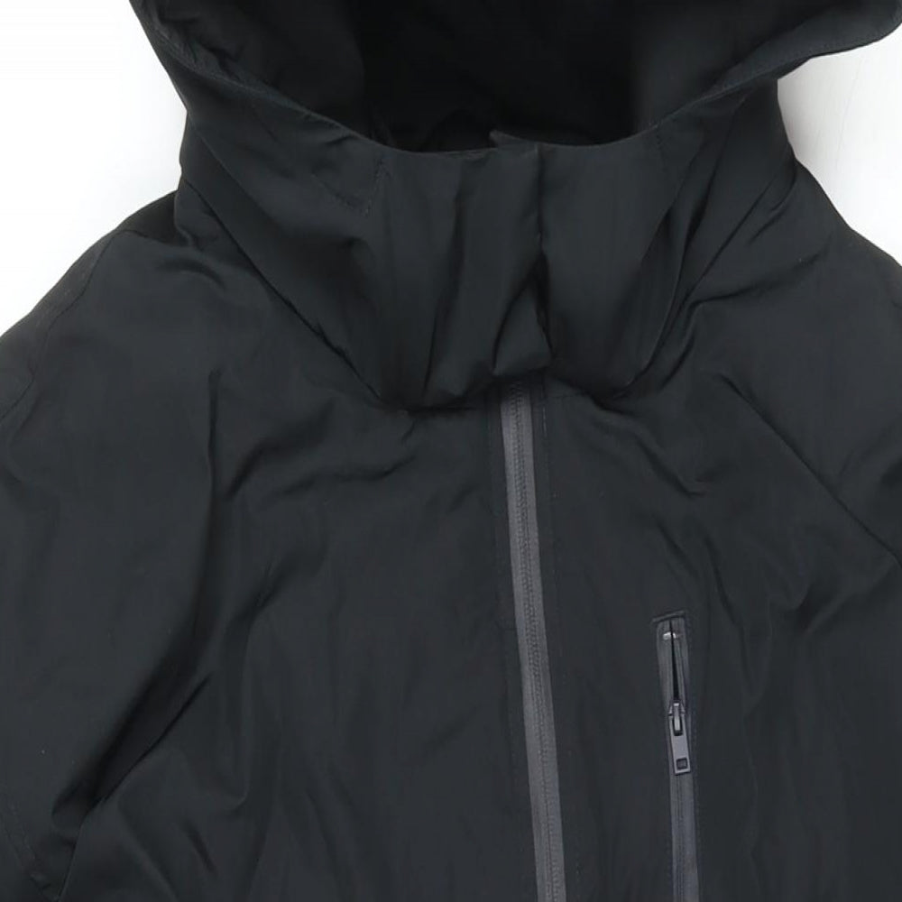 Marks and Spencer Womens Black Rain Coat Jacket Size 22 Zip