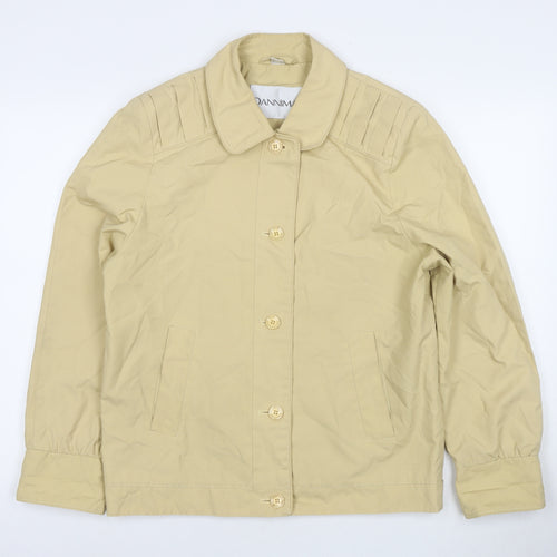 Dannimac Womens Beige Jacket Size 12 Button