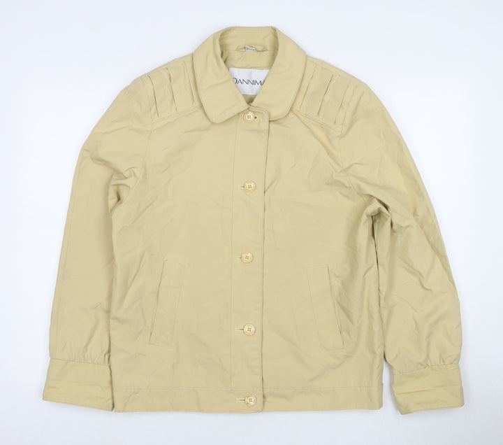 Dannimac Womens Beige Jacket Size 12 Button