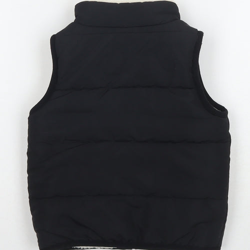 Roots Boys Black Gilet Waistcoat Size 2 Years Zip