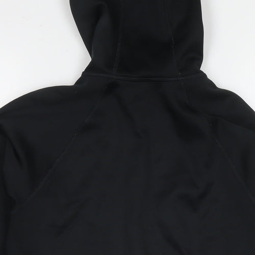 New Balance Womens Black Polyester Full Zip Hoodie Size 10 Zip