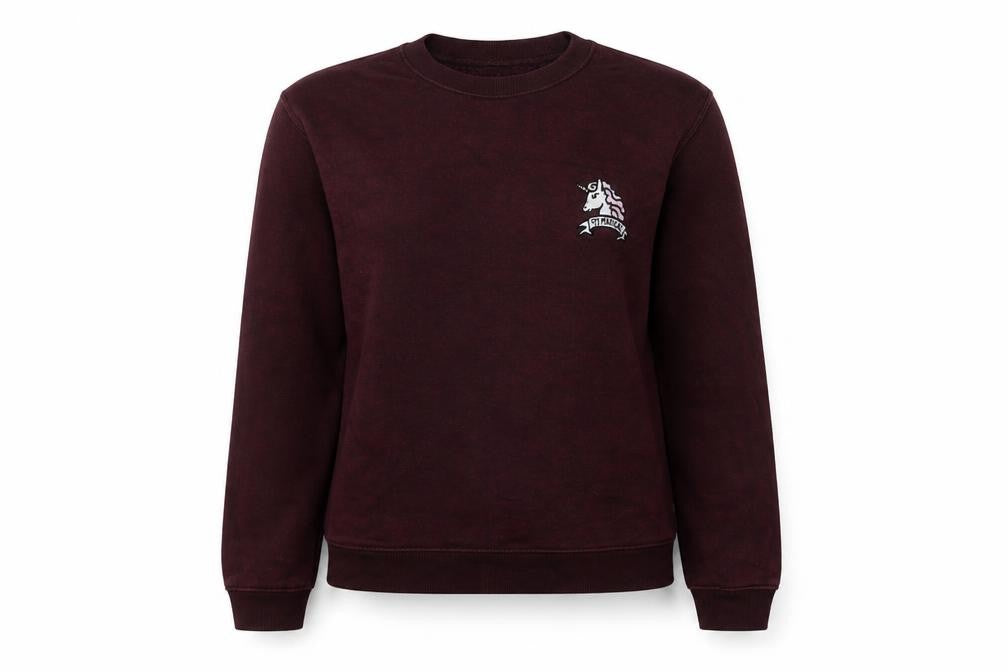 Pull&Bear Womens Red Viscose Pullover Sweatshirt Size M Pullover