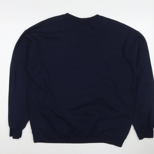 Peaky Blinders Mens Blue Cotton Pullover Sweatshirt Size L - Christmas Jumper
