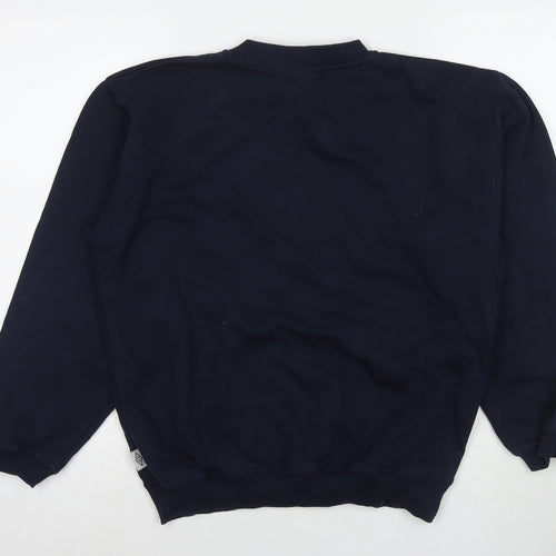 Umbro Mens Blue Cotton Pullover Sweatshirt Size M