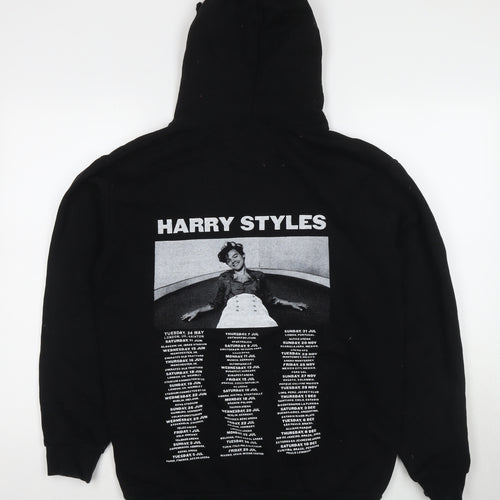 Harry Styles Womens Black Cotton Pullover Hoodie Size M Pullover - Love On Tour 2022