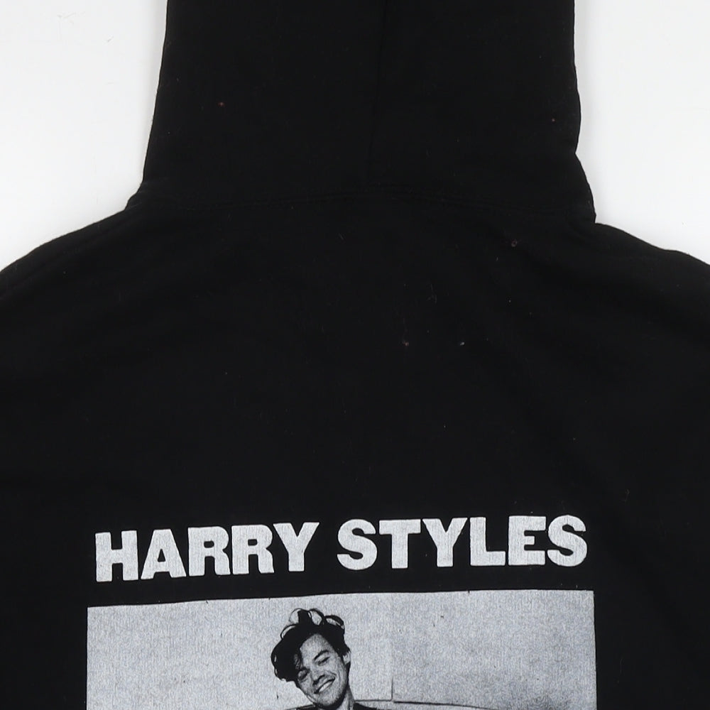 Harry Styles Womens Black Cotton Pullover Hoodie Size M Pullover - Love On Tour 2022