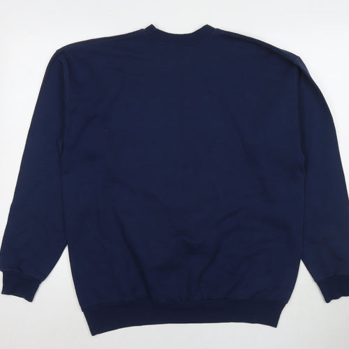 Hannes Womens Blue Cotton Pullover Sweatshirt Size L Pullover - Steve Pretty Boy