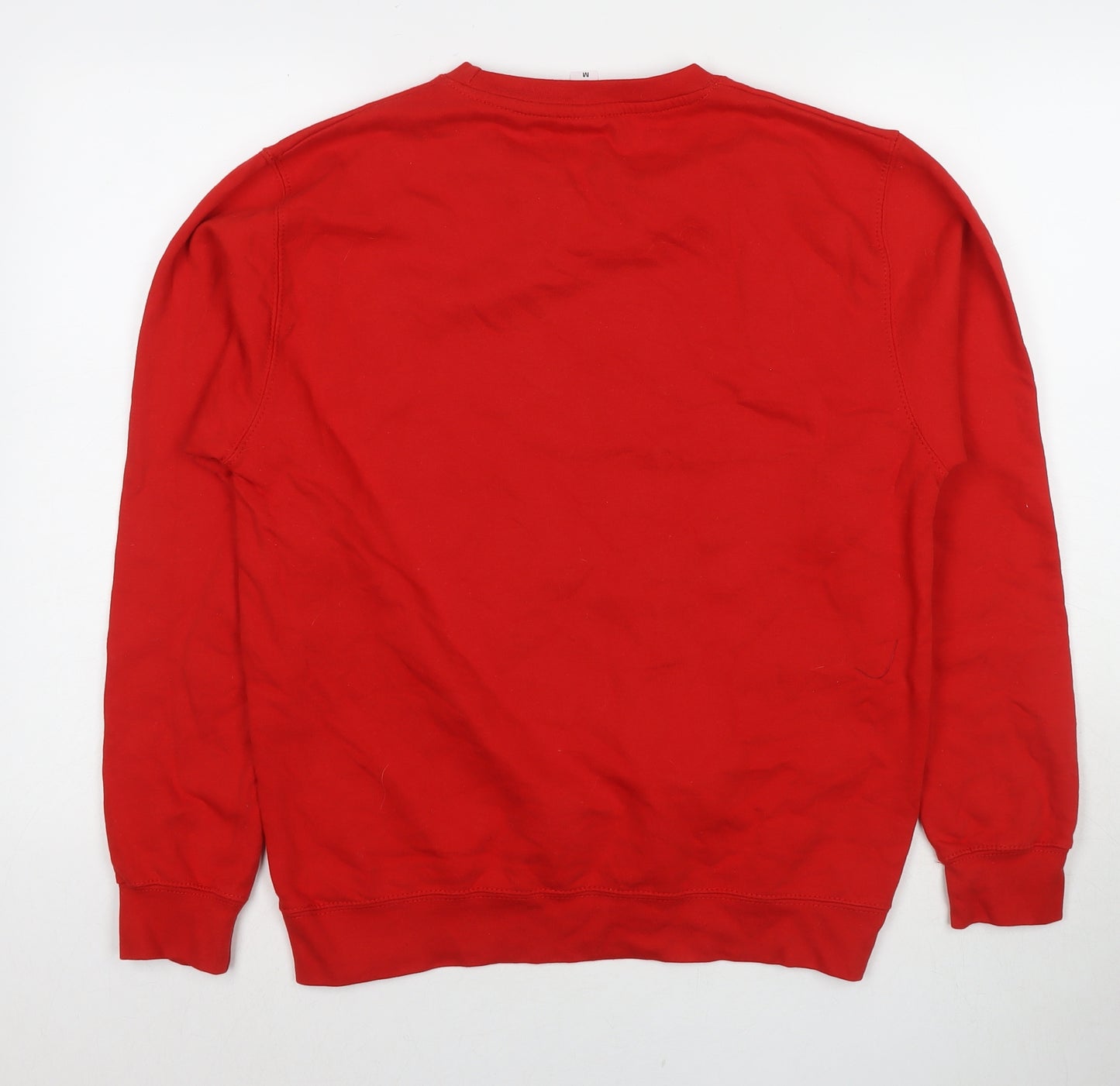 RedHot Mens Red Cotton Pullover Sweatshirt Size M - Frank's Redhot Since 1920